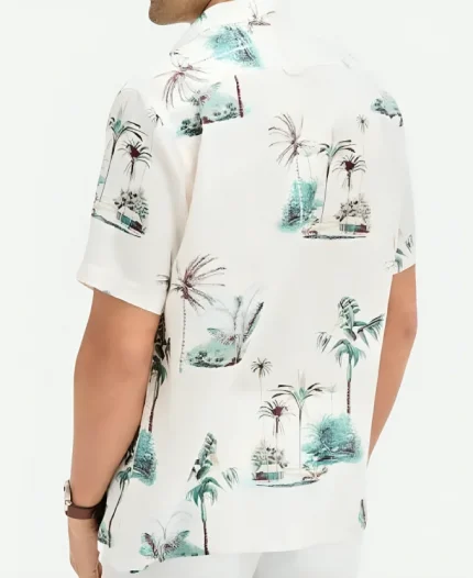 Joshua Morrow The Young And The Restless Palm Tree Print Shirt