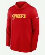 Kansas City Chiefs Sideline Performance Long Sleeve Hoodie T-Shirt