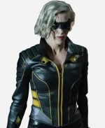 Katie Cassidy TV Series Arrow Season 08 Black Canary Real Leather Jacket