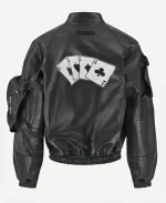 Kendrick Lamar Cards Leather Black Jacket