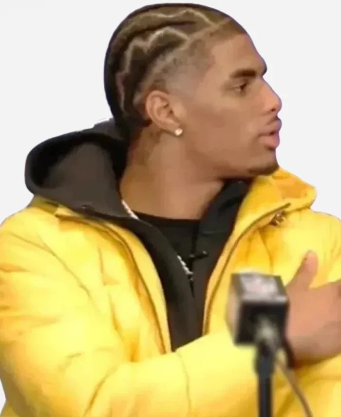 Keon Coleman Puffer Yellow Jacket