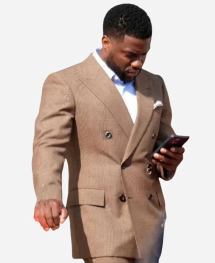 Kevin Hart Movie Lift 2024 Brown Suit For Sale