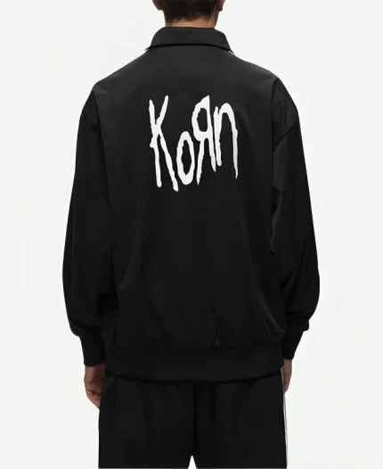 Korn Black Zip Up Fleece Tracksuit For Sale