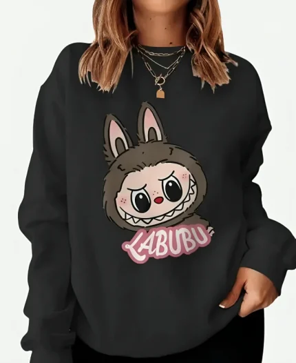 Labubu The Monster Black Sweatshirt