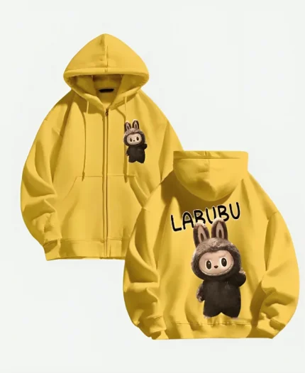 Labubu The Monster Yellow Hoodie