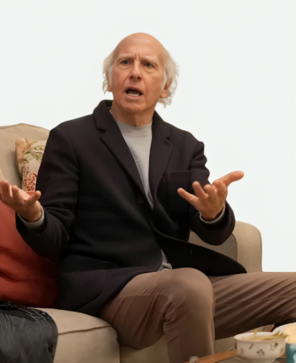 Larry David TV Series Curb Your Enthusiasm S12 Black Blazer