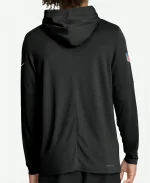 Las Vegas Raiders Nike Black Sideline Pure Fury Performance Long Sleeve Hoodie T-Shirt For Unisex