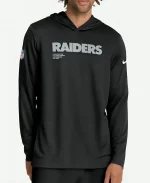 Las Vegas Raiders Nike Sideline Performance Long Sleeve Hoodie T-Shirt