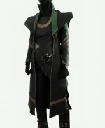 Loki Long Leather Costume Coat
