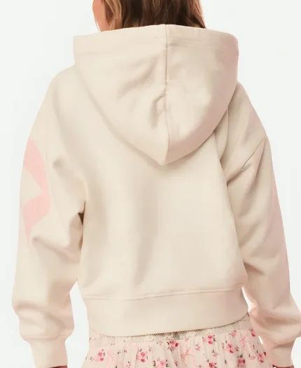 Love Shack Fancy Bow White Pullover Hoodie For Sale