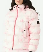 Love Shack Fancy Pink Floral Jacket For Women
