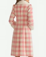 Love Shack Fancy Pink Plaid Coat For Sale