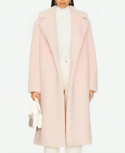 Love Shack Fancy Pink Trench Coat