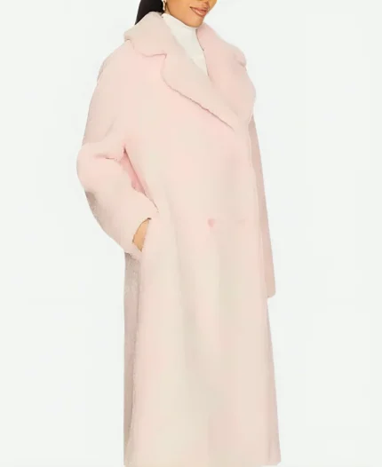 Love Shack Fancy Trench Pink Coat
