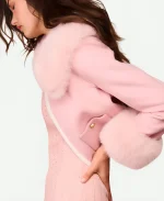 Love Shack Fancy fur Pink Jacket