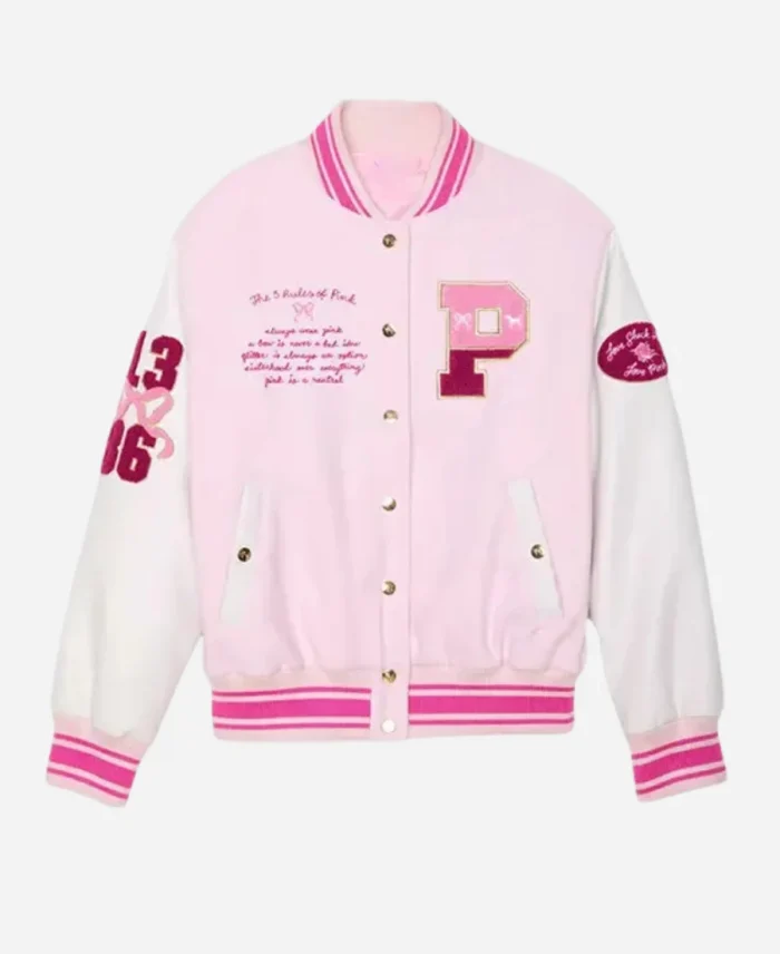 LoveShackFancy x PINK Varsity Jacket