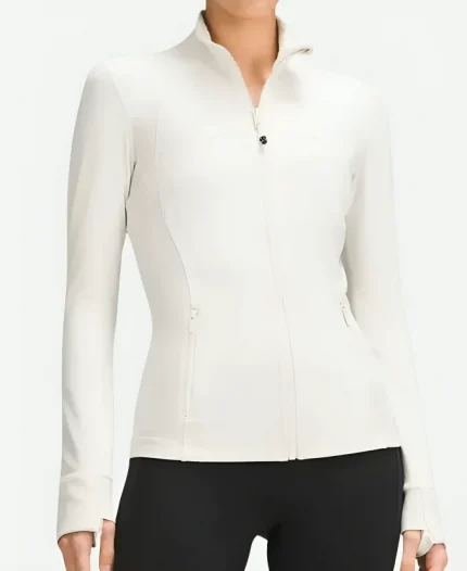 Lululemon Zip Up White Jacket
