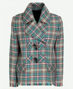 Maddie Kelly Movie Irish Wish 2024 Lindsay Lohan Plaid Jacket