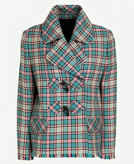 Maddie Kelly Movie Irish Wish 2024 Lindsay Lohan Plaid Jacket