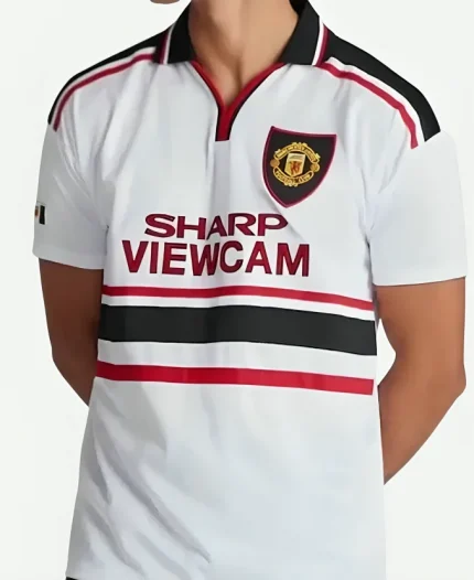 Manchester United 1997-99 Retro Away White Shirt
