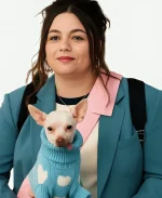 Megan Stalter Too Much 2025 Blue Blazer