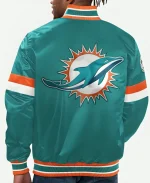 Miami Dolphins Satin Full-Snap Jacket
