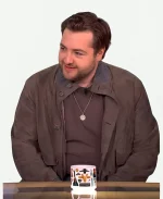 Michael Gandolfini The View 2025 Brown Suede Jacket