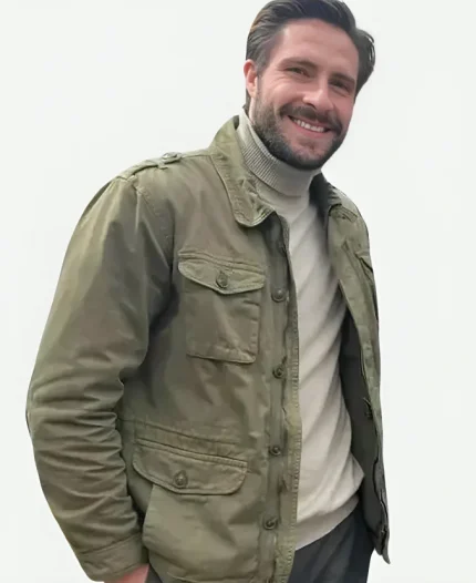 Miguel Brocca Movie To Barcelona, Forever 2025 Javier Green Cotton Jacket