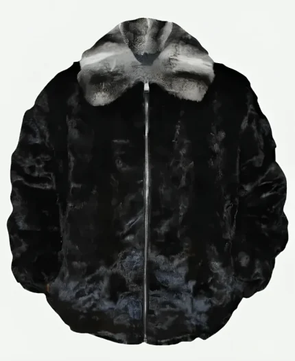Mink Shearling Black Jacket