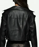 Missguided Black Leather Jacket For Sale