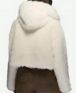Missguided Faux Fur White Jacket