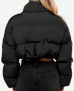 Missguided Hooded Black Puffer Jacket