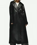 Missguided Leather Trench Coat For Unisex