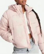 Missguided Pink Puffer Jacket
