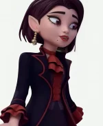 Monster High Tv Series Wei Fang Halloween Black and Red Coat