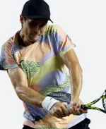 Mubadala Citi DC Open 2025 Aleksandar Vukic Blue & Green T-Shirt For Sale