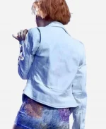 Music Festival Hayley Williams White Leather Jacket