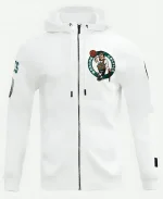 NBA Boston Celtics 2025 Pullover White Hooded Jacket