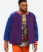 NBA Brooklyn Nets Ben Simmons Purple & Blue Varsity Jacket
