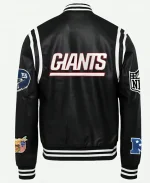 NY Giants Leather Varsity Jacket