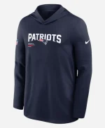 New England Patriots Sideline Performance Long Sleeve Hoodie T-Shirt