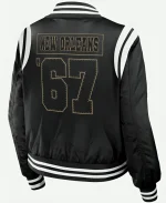 New Orleans Saints Black Bomber Jacket For Unisex