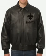 New Orleans Saints Leather Jacket