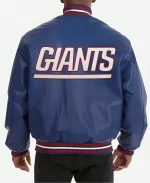 New York Giants Leather Varsity Jacket