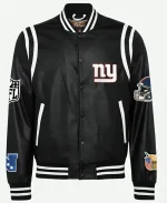 New York Giants Leather Varsity Jacket For SAle