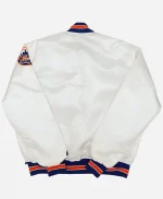 New York Mets 1980s White Bomber Jacket For Sale