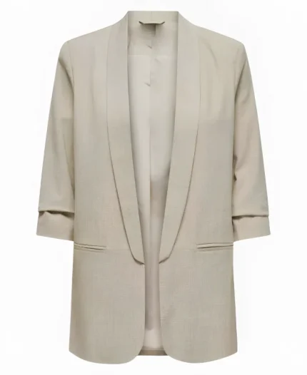 Nicole TV-Series Pushers S01 Jade Asha Light Grey Ruched Sleeve Blazer