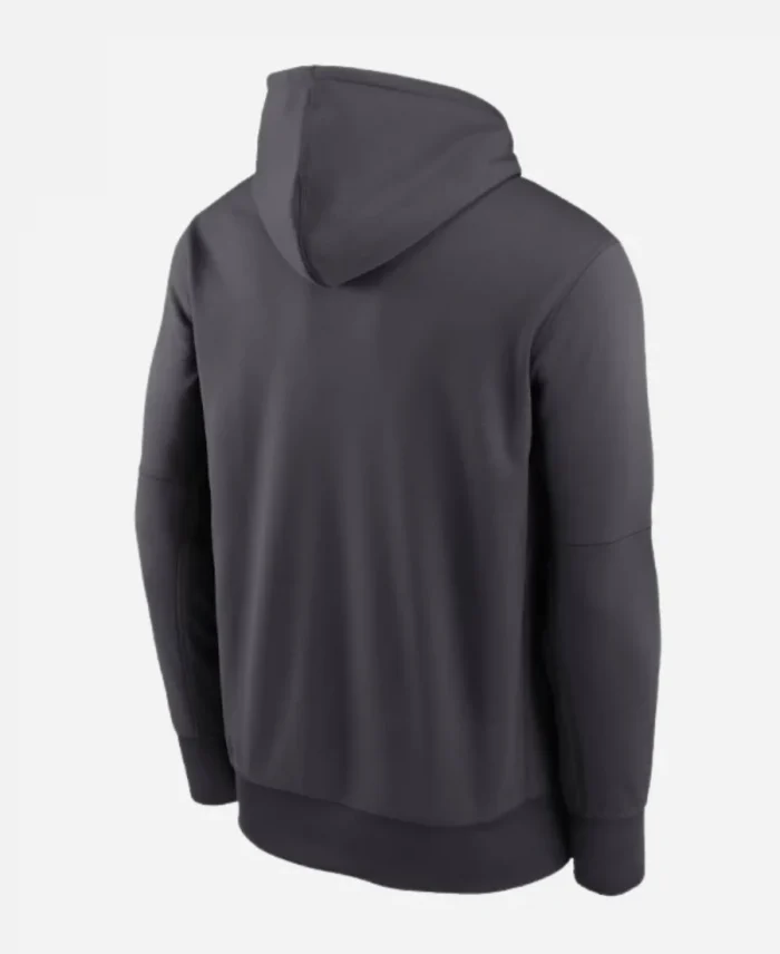 Nike Anthracite Miami Dolphins Toss Sweep Performance Pullover Hoodie