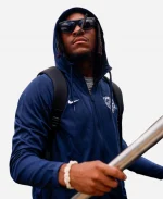 Nike Chicago Bears Blue Zip-Up Hoodie