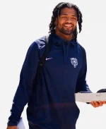 Nike Chicago Bears Blue Zip-Up Hoodie For Sale